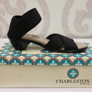 Charleston Shoe Co. Lafayette Sandal Black NWT